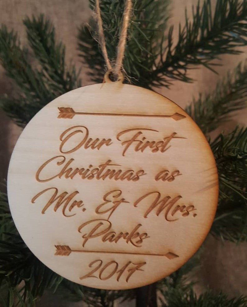 Our first christmas ornament 2024 2017