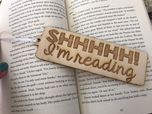 Bookmark - Shhhhh! I'm Reading - Book Mark