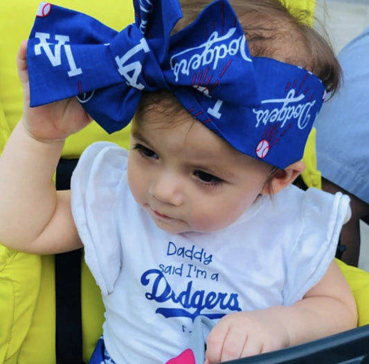 Daddy Said I'm a Dodgers Fan Los Angeles LA Bodysuit Onsies