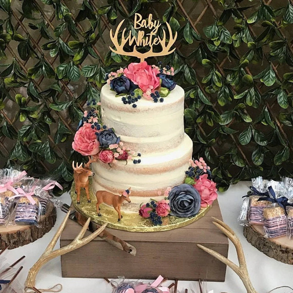 Personalized Christmas Deer Mir And Mis Wedding Party Cake Decoration  Wedding Engagement Event Cake Topper Party Gifts - Cake Decorating Supplies  - AliExpress