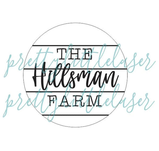 Personalized Custom Name Farm Faux Shiplap Farmhouse Signs